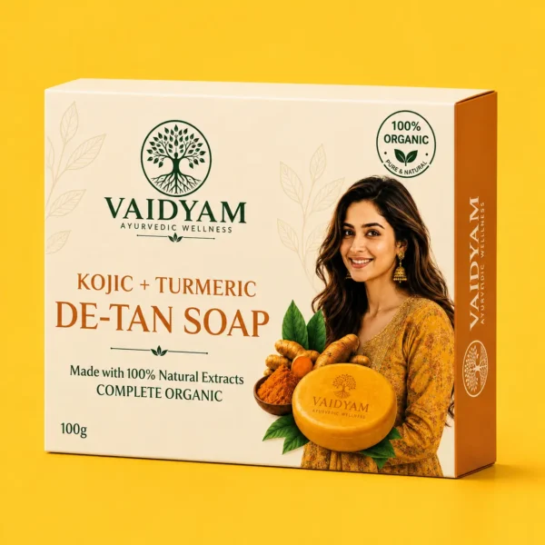 Kojic Acid Turmeric Soap – Natural De-Tan & Skin Cleansing Soap